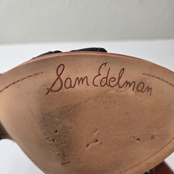 Sam Edelman Spike Studded Gladiator Sandals Sz 7.5 Edgy Bohemian Strappy Heels - Picture 10 of 10